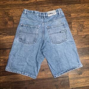 Southpole jorts 34 Blue Denim Flat Front Jorts Retro Casual